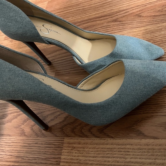 Jessica Simpon Light blue heels - Picture 3 of 4